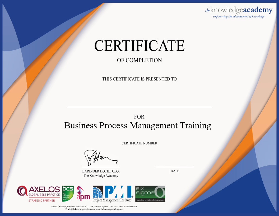 Business Process Management Training • The Knowledge Academy